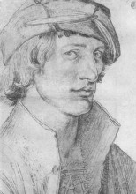 Репродукция картины "портрет юноши" художника "дюрер альбрехт"