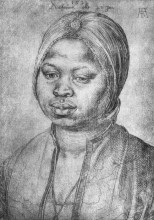 Копия картины "портрет африканки катерины" художника "дюрер альбрехт"