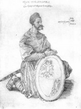 Репродукция картины "портрет капитана феликса хунгершперга на коленях" художника "дюрер альбрехт"