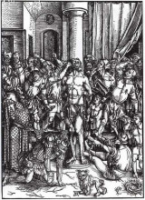Картина "бичевание христа" художника "дюрер альбрехт"