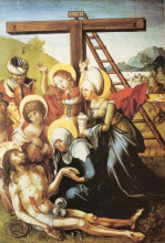 Копия картины "оплакивание христа " художника "дюрер альбрехт"