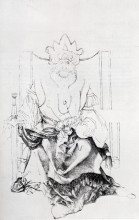 Картина "восточный правитель на троне" художника "дюрер альбрехт"
