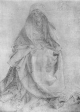 Репродукция картины "читающая мария" художника "дюрер альбрехт"