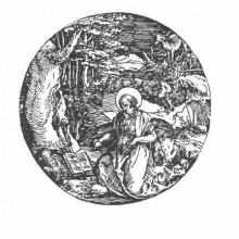 Копия картины "святой иероним" художника "дюрер альбрехт"