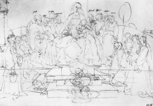 Репродукция картины "этюд святых и ангелов" художника "дюрер альбрехт"