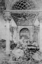 Репродукция картины "святое семейство в холле" художника "дюрер альбрехт"