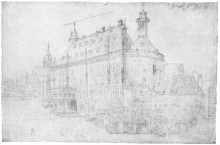 Копия картины "ратуша в аахене" художника "дюрер альбрехт"