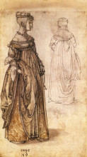 Репродукция картины "две венецианки" художника "дюрер альбрехт"