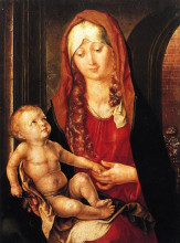 Картина "дева мария с младенцем перед аркой" художника "дюрер альбрехт"