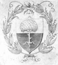 Копия картины "герб пиркхаймера" художника "дюрер альбрехт"