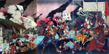 Картина "shinpūren rebellion" художника "ёситоси цукиока"