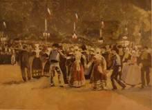 Репродукция картины "f&#234;tes &#192; quimper" художника "жакоб макс"