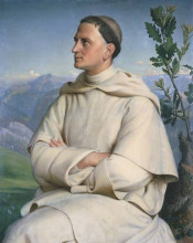 Копия картины "portrait du r&#233;v&#233;rend p&#232;re henri lacordaire" художника "жанмо луи"