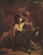 Репродукция картины "the blacksmith&#39;s signboard" художника "жерико теодор"