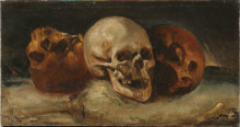 Копия картины "the&#160;three skulls" художника "жерико теодор"