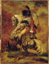 Картина "study for officer&#160;of&#160;chasseurs&#160;of the imperial guard" художника "жерико теодор"