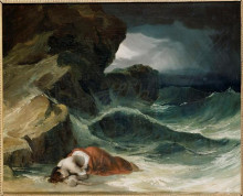 Репродукция картины "the storm, or the shipwreck" художника "жерико теодор"