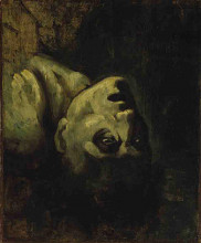 Копия картины "head of a drowned man" художника "жерико теодор"