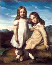Копия картины "portrait&#160;of alfred&#160;and&#160;elizabeth&#160;dedreux" художника "жерико теодор"