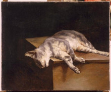 Копия картины "dead cat" художника "жерико теодор"