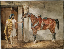 Копия картины "horse (eastern)" художника "жерико теодор"