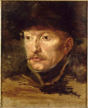 Картина "officer&#160;of&#160;chasseurs&#160;of the imperial guard" художника "жерико теодор"