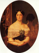 Репродукция картины "portrait of marianne elisa birch" художника "жером жан-леон"