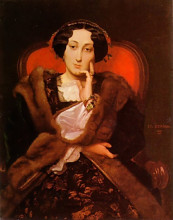 Копия картины "portrait of a lady2" художника "жером жан-леон"