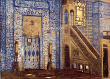 Копия картины "interior of a mosque" художника "жером жан-леон"