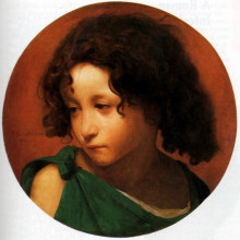 Репродукция картины "portrait of a young boy" художника "жером жан-леон"