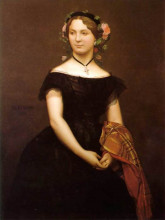 Копия картины "портрет мадемуазель дюран" художника "жером жан-леон"