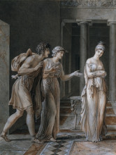 Копия картины "the meeting of orestes and hermione" художника "жироде-триозон анн-луи"