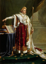 Копия картины "napoleon i in coronation robes" художника "жироде-триозон анн-луи"