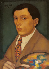 Копия картины "self-portrait" художника "зак евгений савельевич"