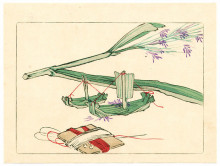 Репродукция картины "model boat - hana kurabe" художника "зешин шибата"