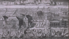 Копия картины "the bringing of the swedish ships to st. petersburg after the victory in the battle of gangut september 9 1914" художника "зубов алексей"
