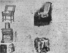 Картина "illustrated letter written to his family" художника "икинс томас"