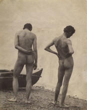 Копия картины "thomas eakins and john laurie wallace on a beach" художника "икинс томас"