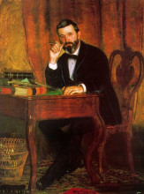 Копия картины "portrait of dr. horatio c wood" художника "икинс томас"