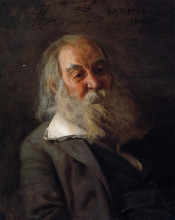Репродукция картины "portrait of walt whitman" художника "икинс томас"