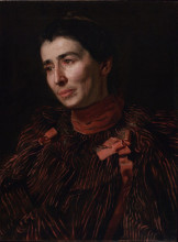 Репродукция картины "portrait of mary adeline williams" художника "икинс томас"