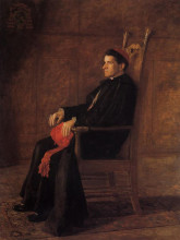 Репродукция картины "portrait of sebastiano cardinal martinelli" художника "икинс томас"