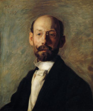 Копия картины "portrait of frank b. a. linton" художника "икинс томас"