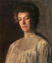 Репродукция картины "portrait of mrs. kern dodge (helen peterson greene)" художника "икинс томас"