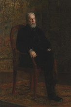 Копия картины "portrait of robert c. ogden" художника "икинс томас"