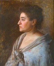 Копия картины "portrait of florence einstein" художника "икинс томас"