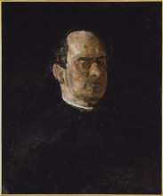 Копия картины "portrait of dr. edward anthony spitzka" художника "икинс томас"