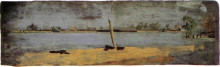 Картина "delaware riverscape from gloucester" художника "икинс томас"