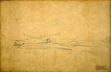 Картина "perspective drawing for the biglin brothers turning the stake" художника "икинс томас"
