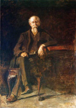 Репродукция картины "portrait of dr. william thompson" художника "икинс томас"